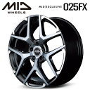 【送料無料・代引き可】【ホイール4本セット】マルカサービス MID RMP 025FX 20インチ 8.5J インセット45 5穴 PCD 114.3ブラックポ...