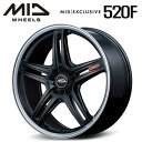 【送料無料・代引き可】【ホイール4本セット】マルカサービス MID RMP 520F 20インチ 8.5J インセット38 5穴 PCD 114.3 セミグロス...
