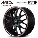 【送料無料・代引き可】【ホイール4本セット】マルカサービス MID RMP 820F 20インチ 8.5J インセット38 5穴 PCD 114.3セミグロスブ...