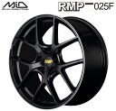 【送料無料 代引き可】【ホイール4本セット】マルカサービス MID RMP 025F 19インチ 8J インセット45 5穴 PCD 114.3 セミグロスブラック/リムエッジDC/ロゴマシニング