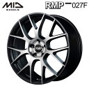 【送料無料・代引き可】【ホイール単品1本】マルカサービス MID RMP 027F 20インチ 8.5J インセット38 5穴 PCD 114.3セミグロスガンメタ/ポリッシュ