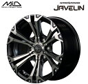 【送料無料 代引き可】【ホイール単品1本】ランドクルーザープラド MID NITRO POWER JAVELIN 17インチ 8J インセット20 6穴 PCD139.7 ブラックメタリックポリッシュブラッククリア