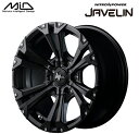 【送料無料 代引き可】【ホイール4本セット】ランドクルーザープラド MID NITRO POWER JAVELIN 17インチ 8J インセット20 6穴 PCD139.7 セミグロスブラック/ピアス ミルド