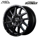 【送料無料 代引き可】【ホイール4本セット】ランドクルーザープラド NITRO POWER DERINGER 17インチ 8J インセット20 6穴 PCD 139.7 セミグロスブラック/フランジピアスドリルド