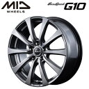 【送料無料・代引き可】【ホイール単品1本】MID EUROSPEED G10 17インチ 7J インセット48 5穴 PCD 100 メタリックグレー