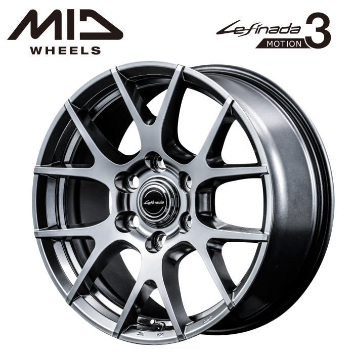 Rakuten - 【送料無料・代引き可】【ホイール4本セット】マルカサービス MID Lefinada MOTION3 レフィナーダ モーション3 18インチ 8J インセット50 6穴 P.C.D. 139.7 ハイパーメタルコート ランクル300 レクサスLX