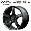 【送料無料 代引き可】【ホイール単品1本】マルカサービス MID RMP RACING R50 Type-S 18インチ 8.5J インセット45 5穴 P.C.D.120 セミグロスブラック シビックタイプR FK2 FK8 FL5