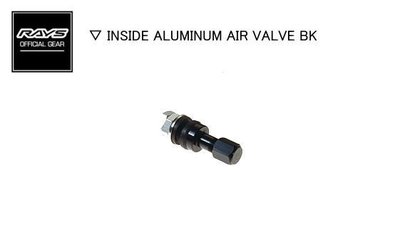 ʡۥ쥤 RAYS 쥤ۥ륢åȥѡ ۥ륨Х INSIDE ALUMINUM AIR VALVE BK