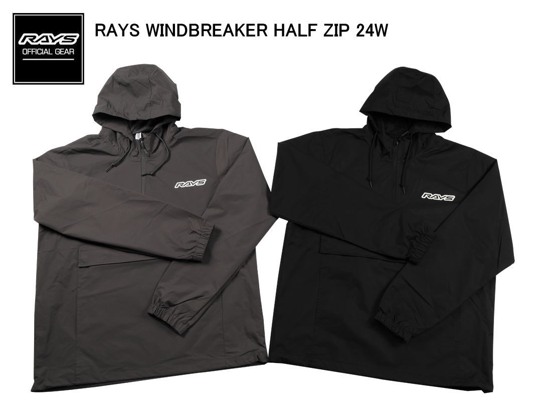 【正規品】レイズ RAYS レイズオフィシャル WINDBREAKER HALF ZIP 24W