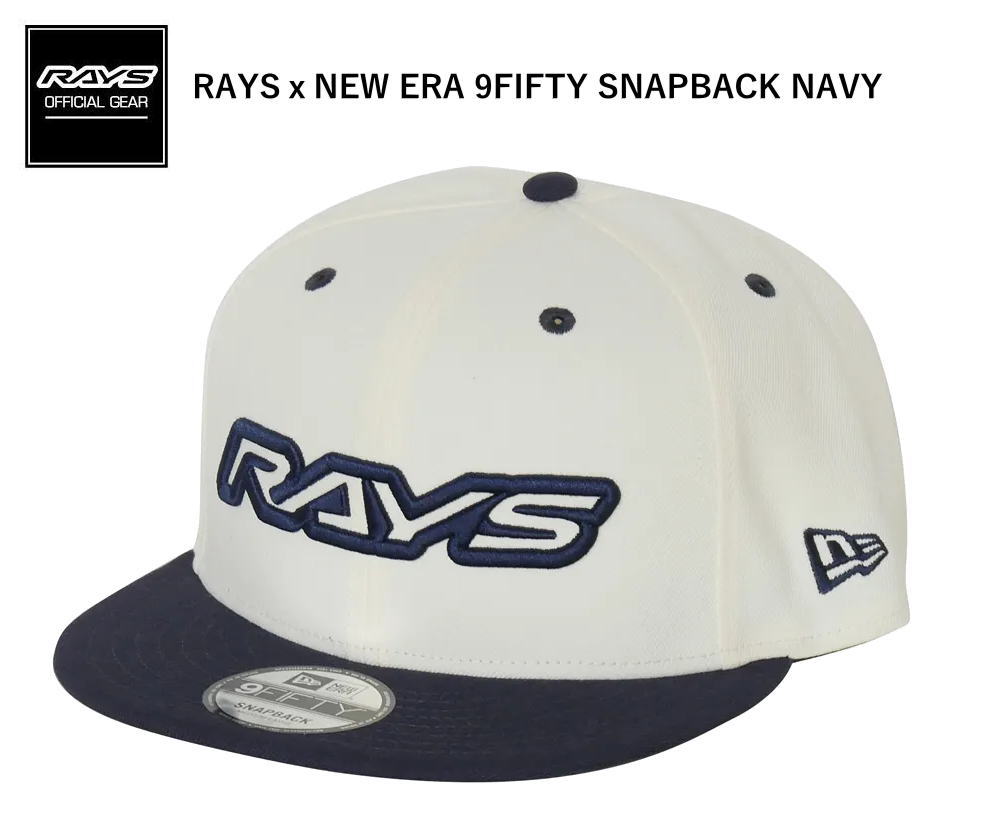 [Currently out of stock. Next shipment expected around mid-August.] [Authentic] RAYS Official Gear RAYS x NEW ERA 9FIFTY SNAPBACK NAVY