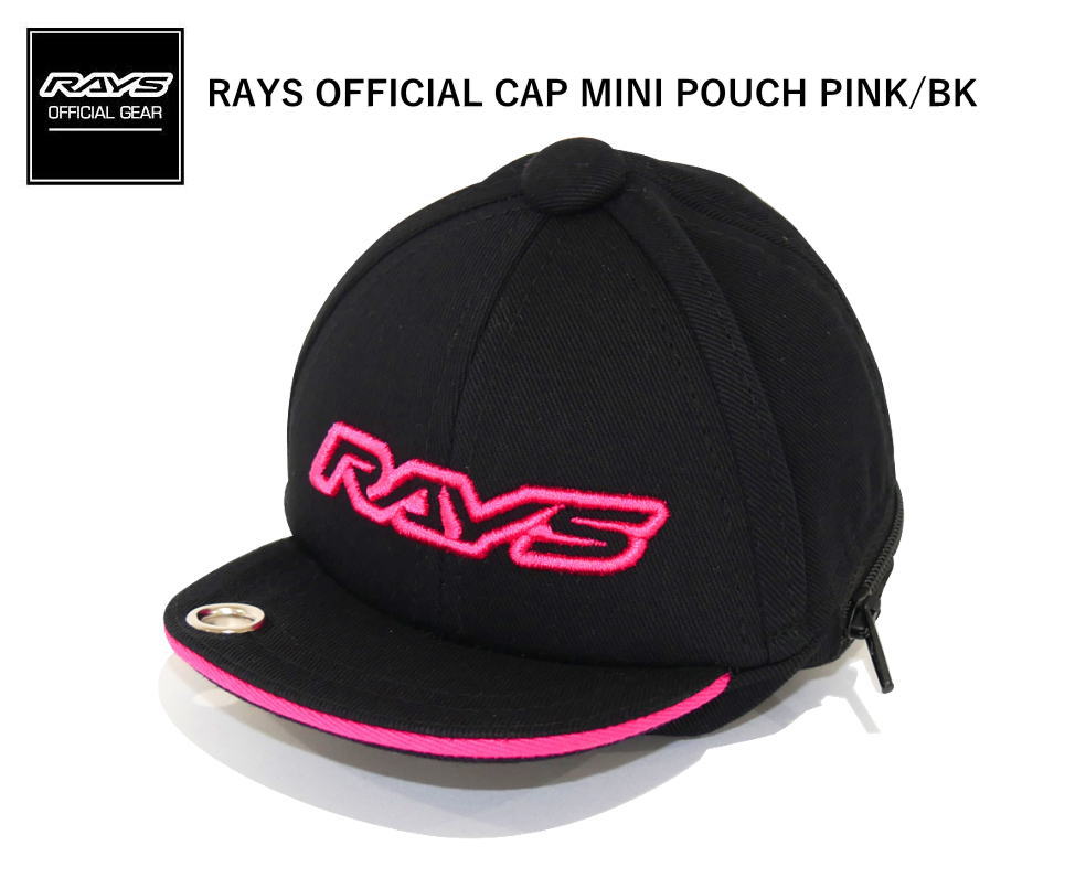 【正規品】レイズ RAYS レイズオフィシャルギア RAYS OFFICIAL CAP MINI POUCH PINK/BK