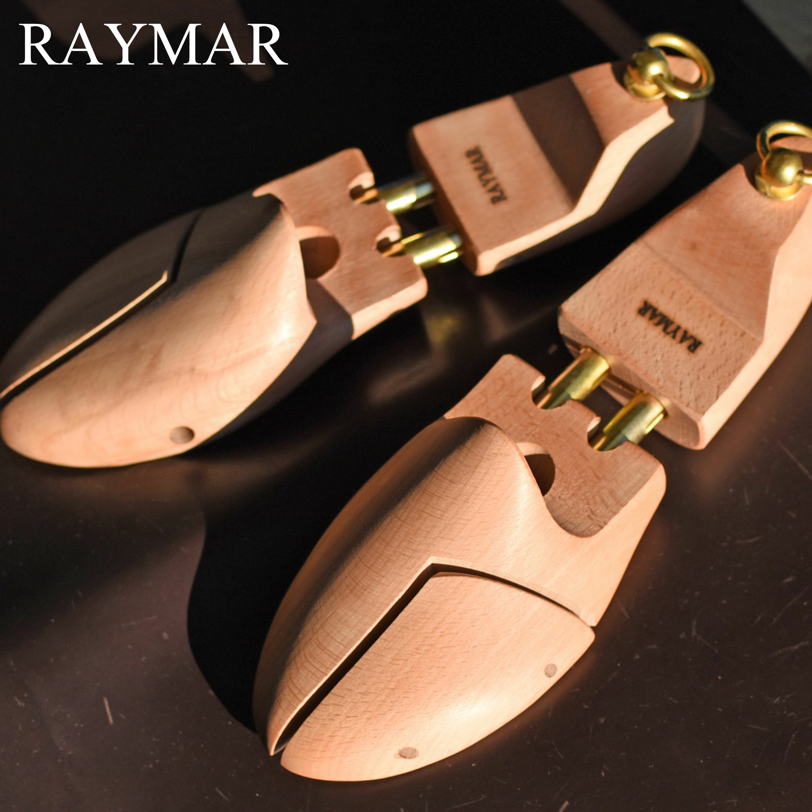 シューツリー シューキーパー 革靴 保形 吸湿 皺伸ばし RAYMAR レイマー 純正 ツインチューブ 木製 ブナ ワックスフィニッシュ RMST