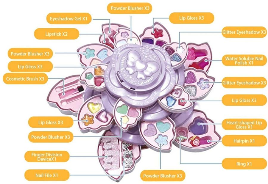 コスメセット メイクボックス キッズメイクアップ 化粧品 メイクアップ メイクセッ...