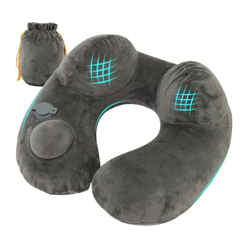 ネックピロー 首枕 旅行用 U型ネックピロー 飛行機 携帯枕 空気枕 エアーピロー 旅行便利グッズ 持ち(3.0)