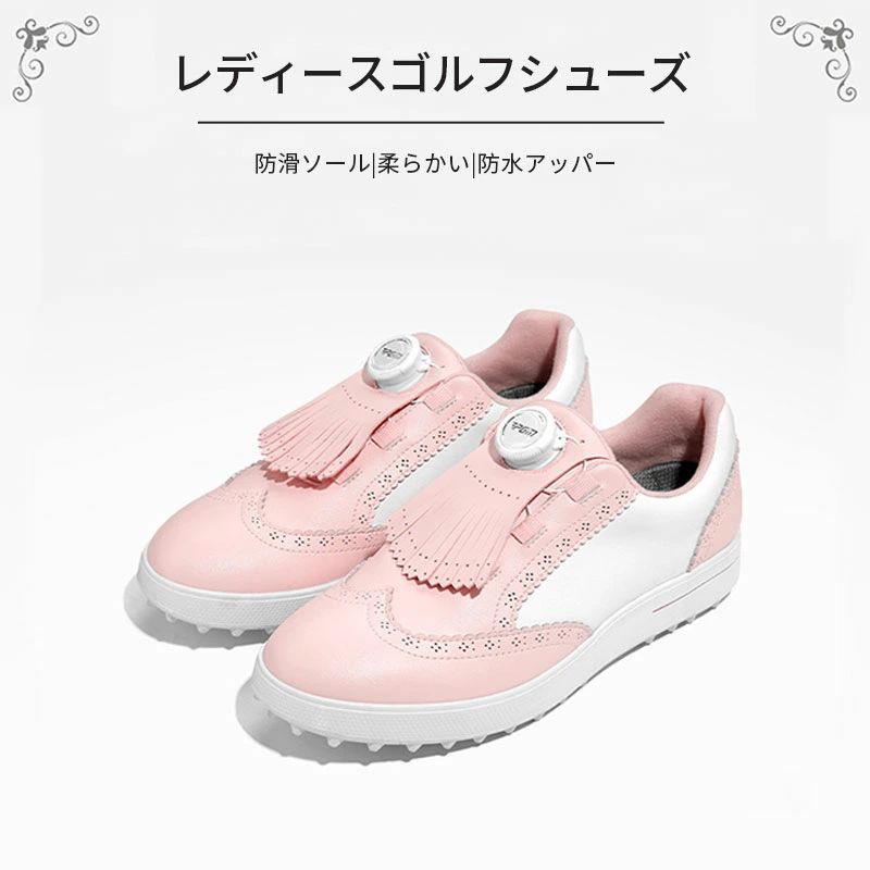 ゴルフシューズ 子供 スニーカー マイクロファイバー 通気性 耐摩耗性 防水性 キャ...