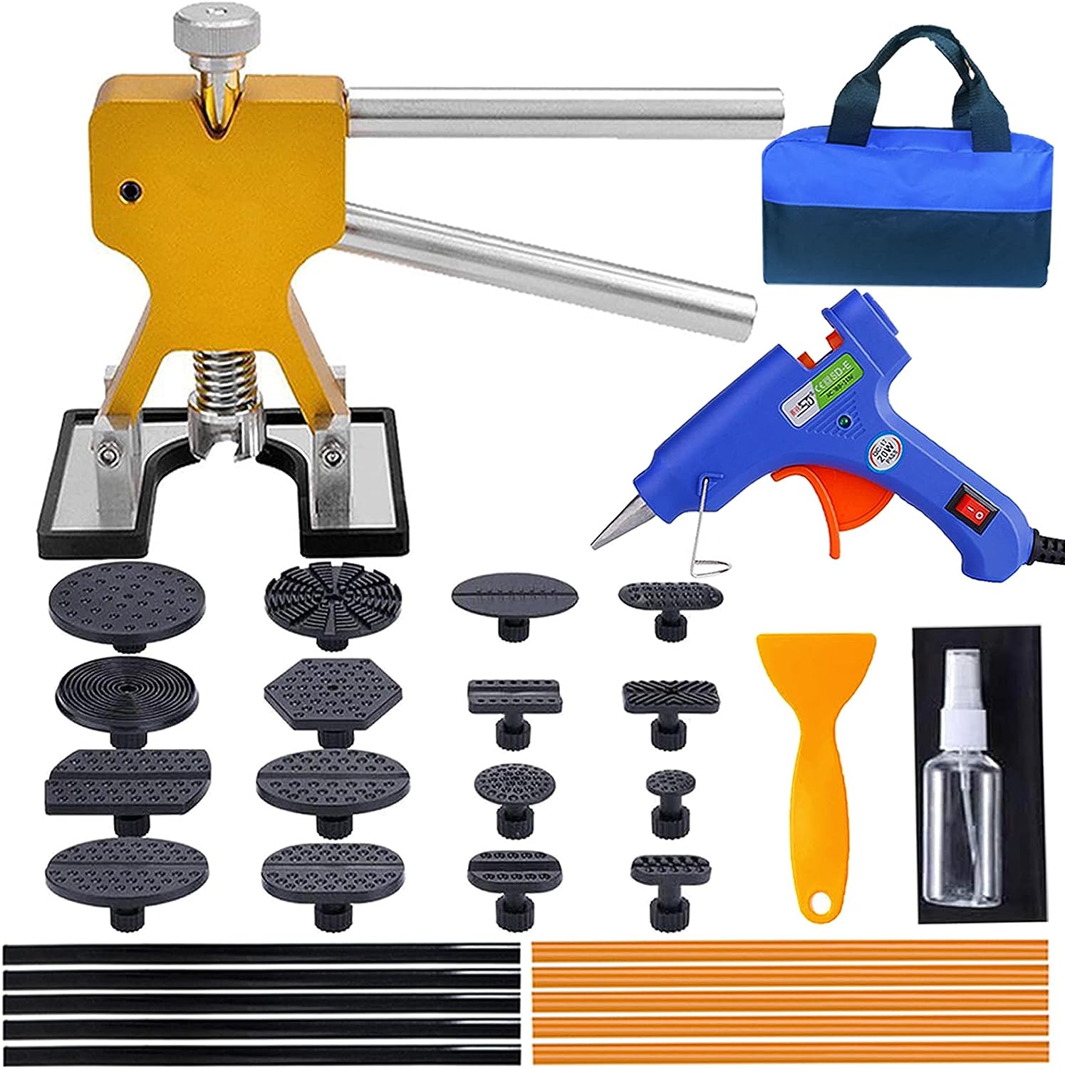 デントリペアツール デントリフター 車の凹み直し 修復工具 バキュームリフター 引っ張り工具 DIY修理..