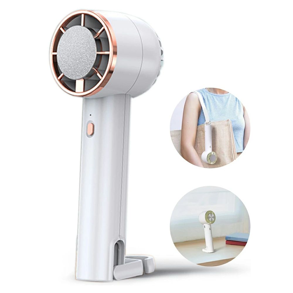 【2024新設計 -20℃瞬間冷却】 携帯扇風機 ハンディファン 冷却プレート付き 手持ち扇風機 卓上扇風機 ペルチェ式 高速モーター 強力 大