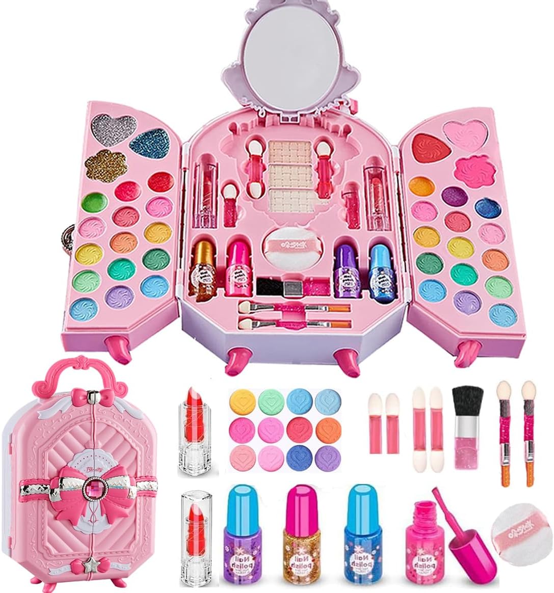 ドールガールキューティー コスメセット おもちゃ 女の子 メイクセット お化粧セット 女の子 メイクセット 女の子 ドレッサーメイクセッ