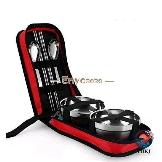 キャンプ 食器セット カトラリーセット ステンレス鋼製 スプーン 箸セット アウトドア 旅行用 キャンプ用品 携帯便利 収納バッグ付き 二 rayoheistore-10019907 rayoheistore サンプル画像2
