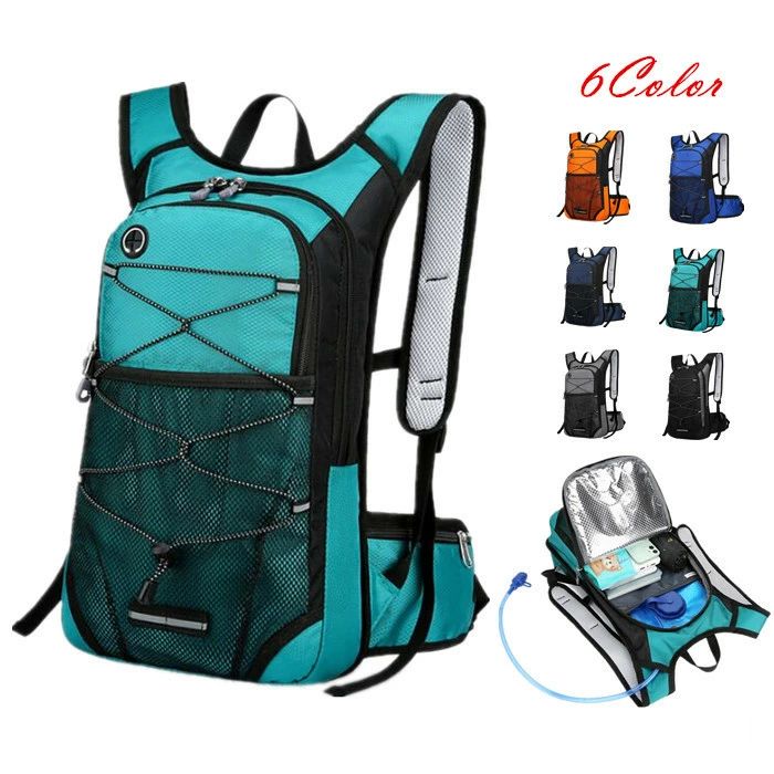 最新サイクリングバッグ 軽量 コンパクト ハイドレーション対応 バックパック リュックサック　ランニ..