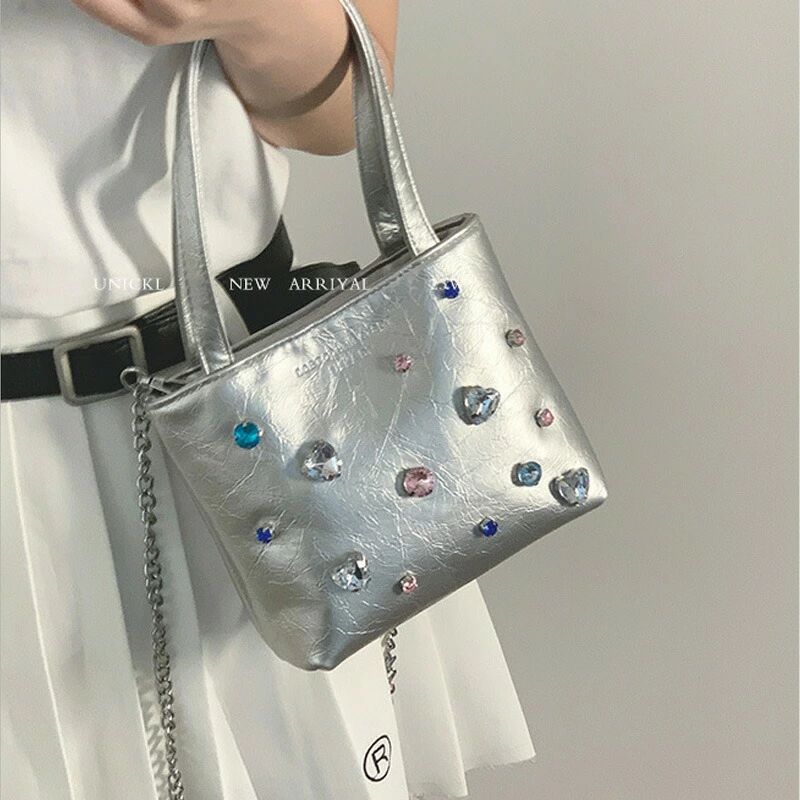 樂天商城 - ショルダーバッグ レディース ダイヤモンド 斜めがけ 大人 かるいかばん しゃれトートバッグ ミニ ピ