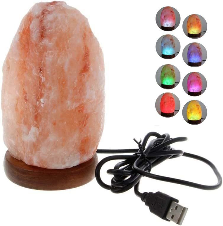 ＼1／ヒマラヤ出産天然岩塩ランプ 白熱灯 塩灯 自然型 ソルトランプ マイナスイオン発生 空気浄化と癒..