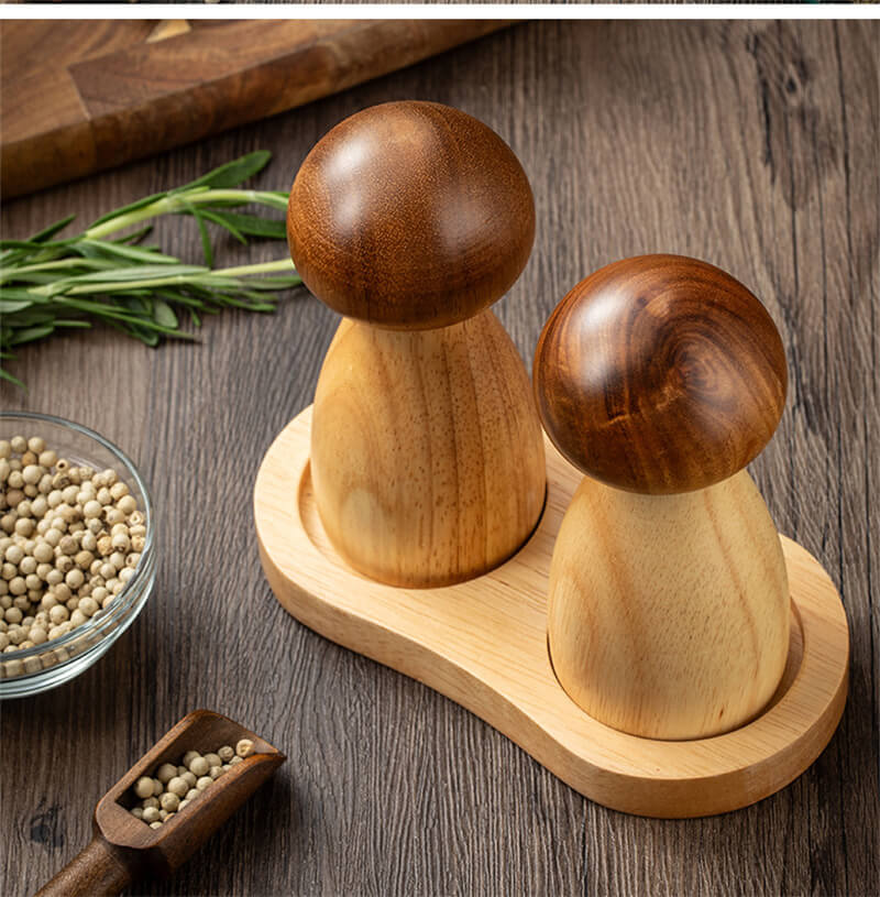 ペッパーミル 胡椒ミル ソルトミル 粗さ調節可能 塩胡椒ミル 岩塩ミル ぺッパーミルセット ミル受け皿..