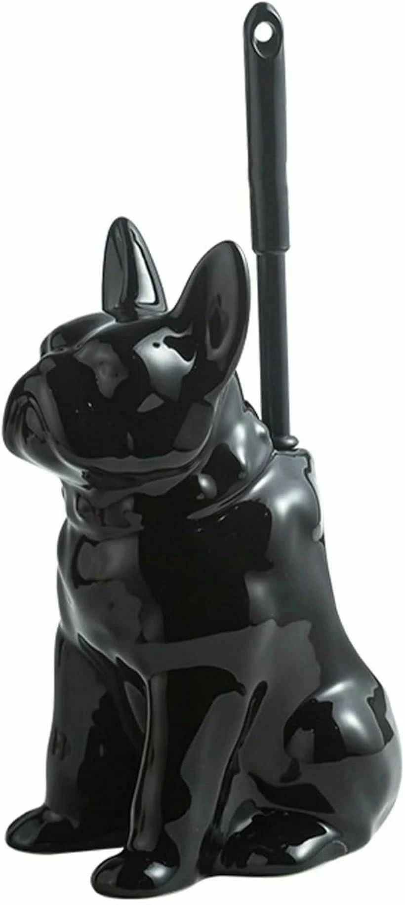 樂天商城 - トイレブラシ ブルドッグ 収納 ケース付き おしゃれ インテリア クリーナー 掃除 犬 かわいい バスルーム 便器 衛生的