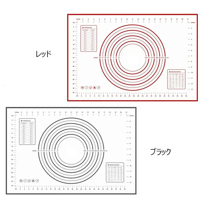クッキングマット 3サイズ 大きいサイズ 80×60cm 60×60 シリコンマット 調理マット...