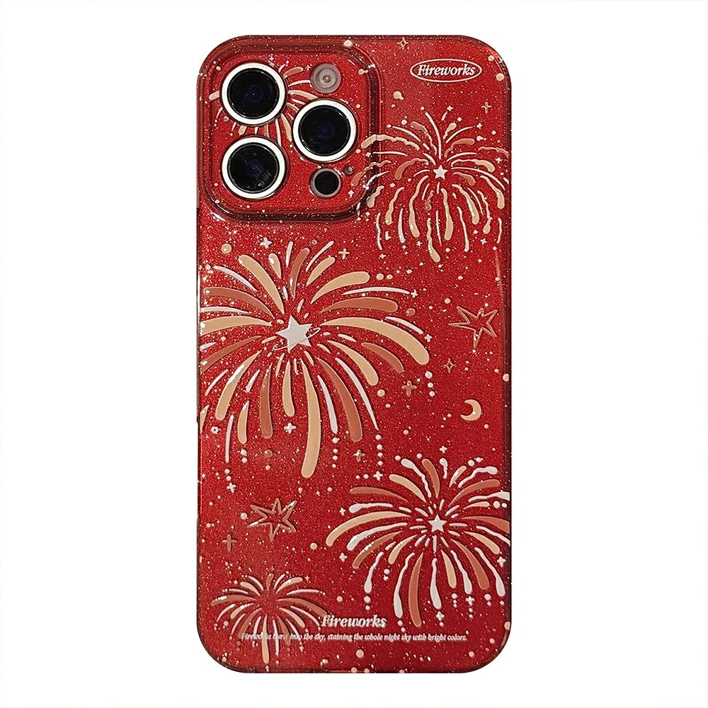 iPhone16ケース iPhone16pro アイフォン15 iPhone16promaxケース iPhone15pro 指紋防止 華やかケース 花火 プレゼント おしゃれケ