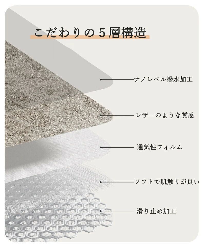 ソファーカバー かけるだけ レザー調 撥水 防汚 1人掛け 2人掛け 3人掛け 4人掛け 肘付き フェイクレザー 合成皮革 柔らかい 滑り止め [3]