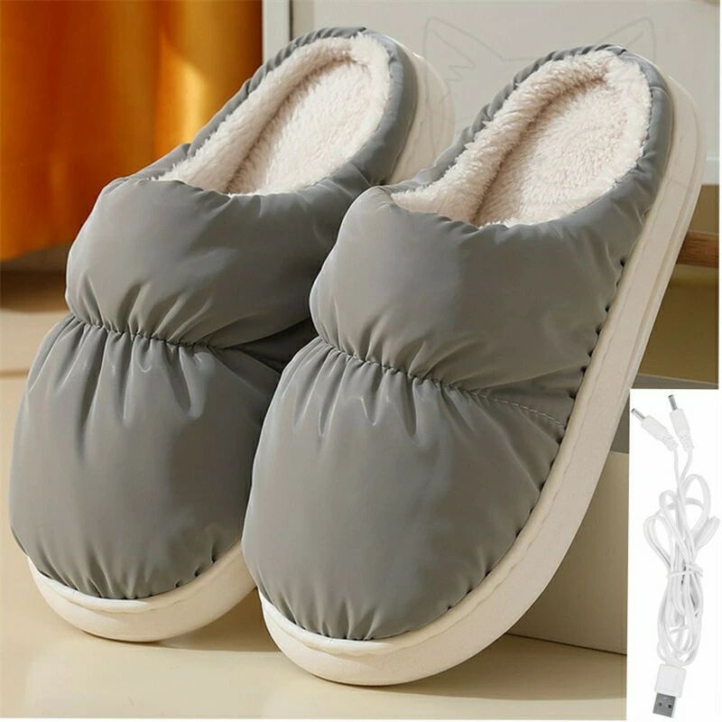 電気スリッパ 足温器 USB給電式 足元ヒーター メンズ レディース 加熱スリッパ フットウォーマー 洗え..