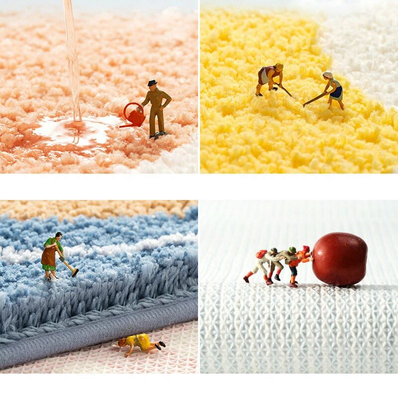 rayoheistoreの送料無料 50*80cm インテリア 速乾 可愛い 玄関&トイレマット ラグカーペット 足拭きマット ラグマット オシャレ 北欧風 防音 室内｜アングル2