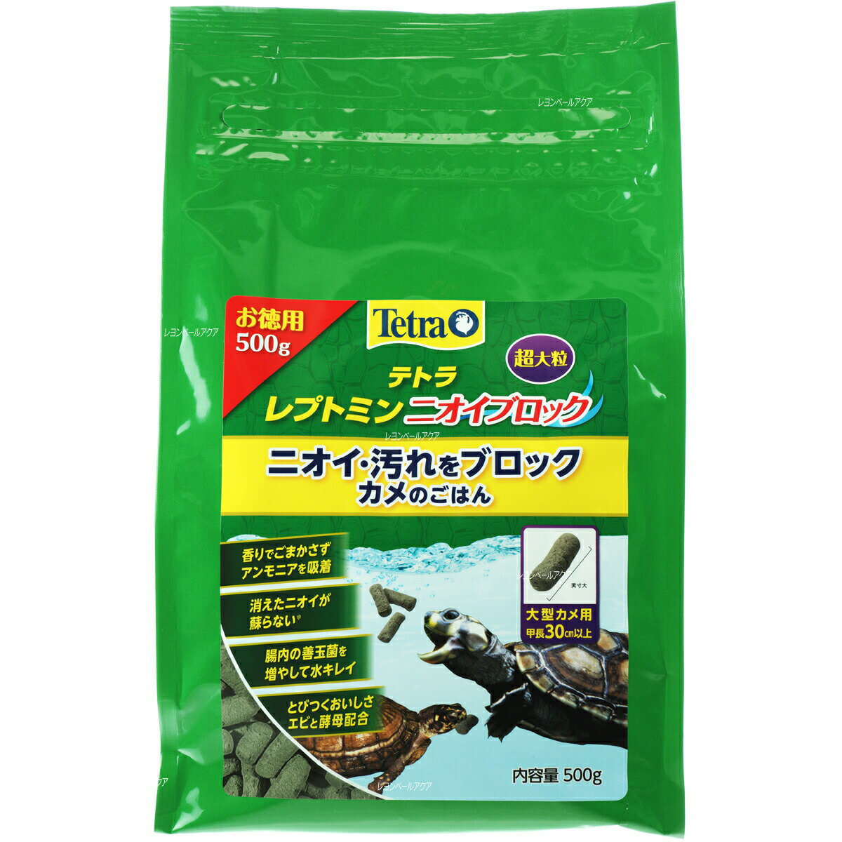 (有効期限):2026/05/31 JAN: テトラ レプトミン ニオイブロック超大粒 500gスペクトラム ブランズ ジャパン株式会社045-322-4330■関連商品テトラ レプトミン ニオイブロック中粒 75g 4004218297944テトラ レプトミン ニオイブロック小粒 90g 4004218297975テトラ レプトミン ニオイブロック大粒 200g 4004218297951テトラ レプトミンスーパー中粒 80g 4004218297937テトラ レプトミン ニオイブロック超大粒 200g 4004218297968テトラ レプトミンスーパー中粒 160g 4004218297920テトラ レプトミンスーパー大粒 280g 4004218297913テトラ レプトミン ニオイブロック大粒 500g 4004218299580テトラ レプトミン ニオイブロック超大粒 500g 4004218299597 送料無料ライン対応 39(サンキュー)ショップ 送料込みで3,980円以上送料無料 ※沖縄・離島・一部地域への配送は、9,800円(税込)以上で送料無料となります。 ■送料無料商品について 送料無料商品でも他の送料有料商品と一緒に注文された際は、購入金額が3980円(沖縄9800円)以下の場合の送料は有料になります。 ・小型宅配便・宅配便(日本郵便) お急ぎの方!! 選べる「あす楽」 到着はおおむね発送日の翌日 ※あす楽をお選びでない場合は、翌日から翌々日の出荷となります。 ※対面配達（受取サイン必要） ※簡易梱包にご協力お願いします。自動封函機梱包の為、大きめの箱にエアークッションで囲む梱包を基本とします。 ※複数注文の場合、複数倉庫から荷物をお届けする場合もあります。あらかじめご了承ください。 ※沖縄や離島の場合は1週間程かかる場合もあります。 ■注意事項 ・お互いにスムーズな取引の為、利用規約(会社概要)を必ずお読みください。 ・「あす楽」は時間指定不可、キャンセル不可。 ・リーズナブルな価格で販売していますが、商品はすべて新品になります。 ・返品は受け付けていませんので、返品商品などの再販は致しておりません。ご安心ください。 ・ 商品名にHz記載がある場合、50Hz、60Hzの間違いに気をつけてください。注文後の変更はできません。 ・注文後のお届け先住所変更や部屋番号などの記入漏れは有料で承ります。お間違い無きようご注文して下さい。 ・「不在配達通知書」が入った場合は、速やかに郵便局に連絡してください。 「不在配達通知書」の有無に関しては当社は一切関与いたしません。 ・2日以降配達されない場合は、発送通知の「お問い合わせ番号」を基に速やかに郵便局に連絡してください。再配達はお申し出がない限り行っていないようです。 ※通販取引に神経質な方、難癖付ける方、思い込みが激しい方、すぐに不安になられる方はご遠慮ください。 リーズナブルな価格でご提供するとともにスムーズな取引を心がけています。爬虫類用品|餌えさ|カメの餌カメ爬虫類その他の餌 フード カメのえさ