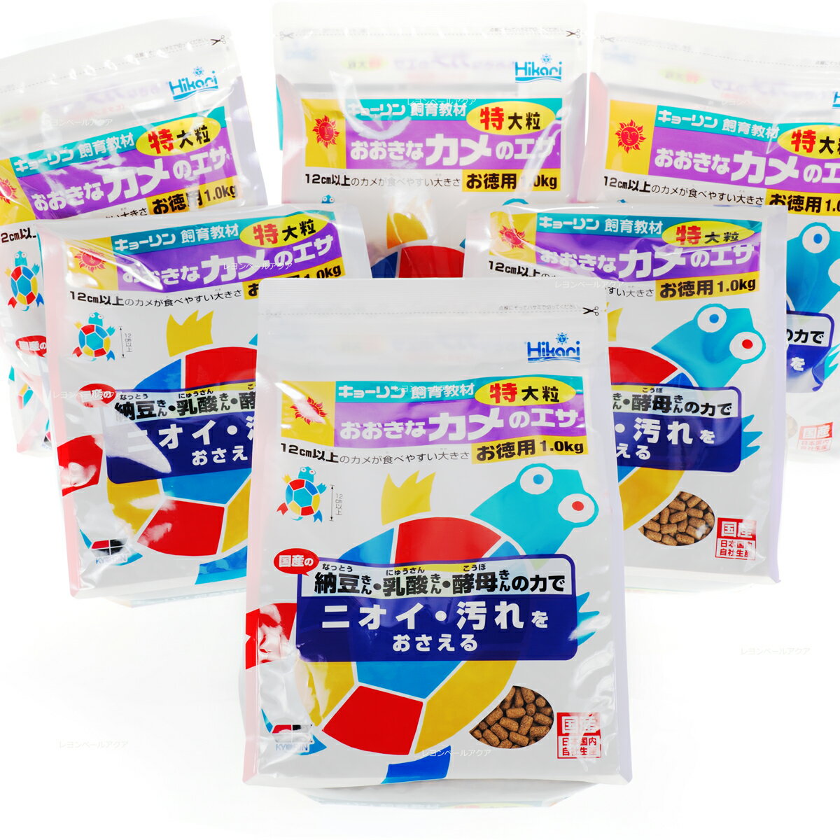 【全国送料無料】キョーリン おおきなカメのエサ 特大粒お徳用 1Kg ×6袋(まとめ買い)