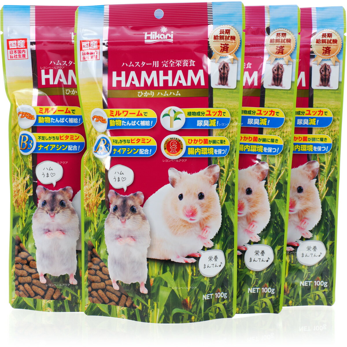 【全国送料無料】キョーリン ひかりハムハム HAMHAM 100g ×4袋 (まとめ買い)