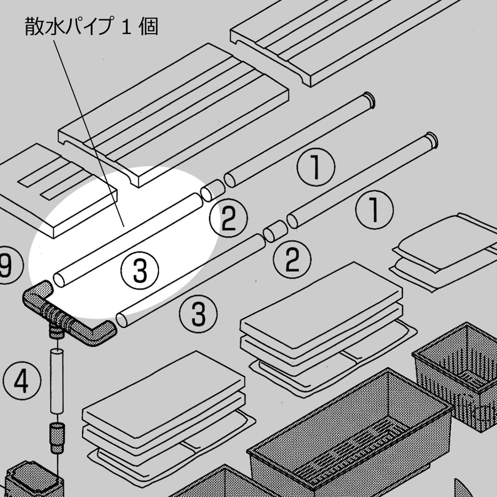 【全国送料無料】GEX 散水パイプ 70408 グランデ900/MB900交換ポンプ用