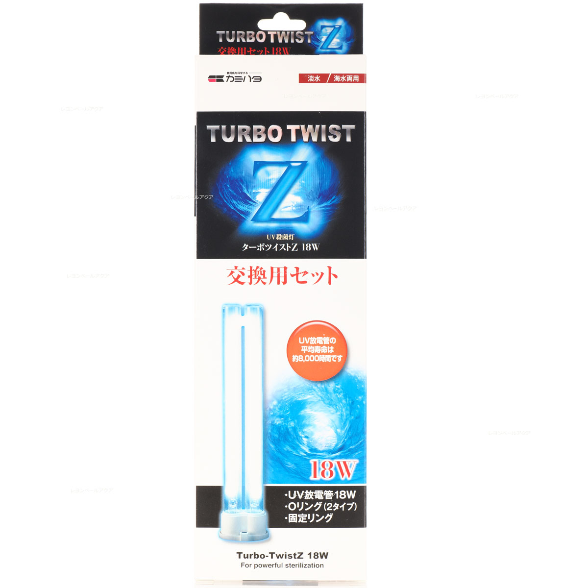 JAN: 4971664922211UV放電管の平均寿命は約8000時間神畑養魚株式会社　姫路支店 用品課「カミハタカスタマーサポート」079-297-5420■関連商品カミハタ ターボツイストZ 9W 殺菌灯4971664922006カミハタ ターボツイストZ18W 殺菌灯4971664922204カミハタ ターボツイストZ36W 殺菌灯 4971664922402カミハタ ターボツイストZ用交換用セット 9W (まとめ有)4971664922013カミハタ ターボツイストZ用交換用セット 9W ×2個(まとめ買い)4971664922013カミハタ ターボツイストZ用交換用セット18W4971664922211カミハタ ターボツイストZ用交換用セット36W4971664922419 送料無料ライン対応 39(サンキュー)ショップ 送料込みで3,980円以上送料無料 ※沖縄・離島・一部地域への配送は、9,800円(税込)以上で送料無料となります。 ■送料無料商品について 送料無料商品でも他の送料有料商品と一緒に注文された際は、購入金額が3980円(沖縄9800円)以下の場合の送料は有料になります。 ■配送について 全国送料無料は追跡可能メール便(日本郵便)（ゆうパケット）でお届けします。 ポスト投函で受け取りラクラク！ 12時までの注文で翌〜翌々日に出荷 メール便や定形外郵便は荷物の追跡が出来きず不安ですが、 荷物の追跡可能で安心です。（追跡番号は出荷後メールします。） 到着はおおむね発送日の翌日〜翌々日(土日祝祭日を除く) ・あす楽不可・荷物保証無し ※複数注文の場合、複数倉庫から荷物をお届けする場合もあります。あらかじめご了承ください。 ※厚さ3cmギリギリサイズの場合、緩衝材や防水材は不使用かつパッケージは外して梱包する場合があります。 ■注意事項 ・お互いにスムーズな取引の為、利用規約(会社概要)を必ずお読みください。 ・「あす楽」は時間指定不可、キャンセル不可。 ・リーズナブルな価格で販売していますが、商品はすべて新品になります。 ・返品は受け付けていませんので、返品商品などの再販は致しておりません。ご安心ください。 ・ 商品名にHz記載がある場合、50Hz、60Hzの間違いに気をつけてください。注文後の変更はできません。 ・注文後のお届け先住所変更や部屋番号などの記入漏れは有料で承ります。お間違い無きようご注文して下さい。 ・「不在配達通知書」が入った場合は、速やかに郵便局に連絡してください。 「不在配達通知書」の有無に関しては当社は一切関与いたしません。 ・2日以降配達されない場合は、発送通知の「お問い合わせ番号」を基に速やかに郵便局に連絡してください。再配達はお申し出がない限り行っていないようです。 ※通販取引に神経質な方、難癖付ける方、思い込みが激しい方、すぐに不安になられる方はご遠慮ください。 リーズナブルな価格でご提供するとともにスムーズな取引を心がけています。アクアリウム用品|殺菌灯|交換球殺菌灯交換球