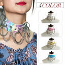 【20%OFFクーポン有】ダブルリングチェーンチョーカー ネックレス チョーカー ヴィジュアル系 ビジュアル系 ロック メンズ アクセサリー アクセ レディース ゴシック ゴスロリ 首輪 原宿系 調節可能 贈り物 ハロウィン 在庫限り