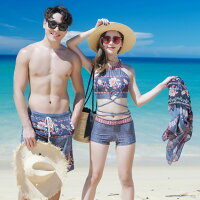 水着ペア水着カップル水着ペアルックセットペアレディースホルターネックビキニスカートメンズサーフパンツバックレス体型カバービーチスイムウエアビーチウエア海外旅行新婚旅行海辺泳ぎビーチ夏水遊び温泉夏休み