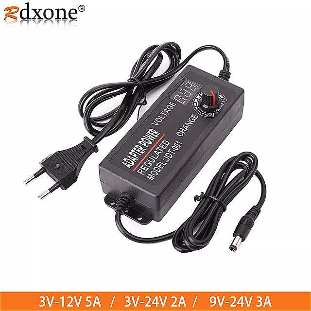 調整可能なacにdc 3v 12v 3v 24v 9v 24vユニバーサル アダプタ ディスプレイスクリーン電圧安定化 3v 12v 24v電源adatper 0