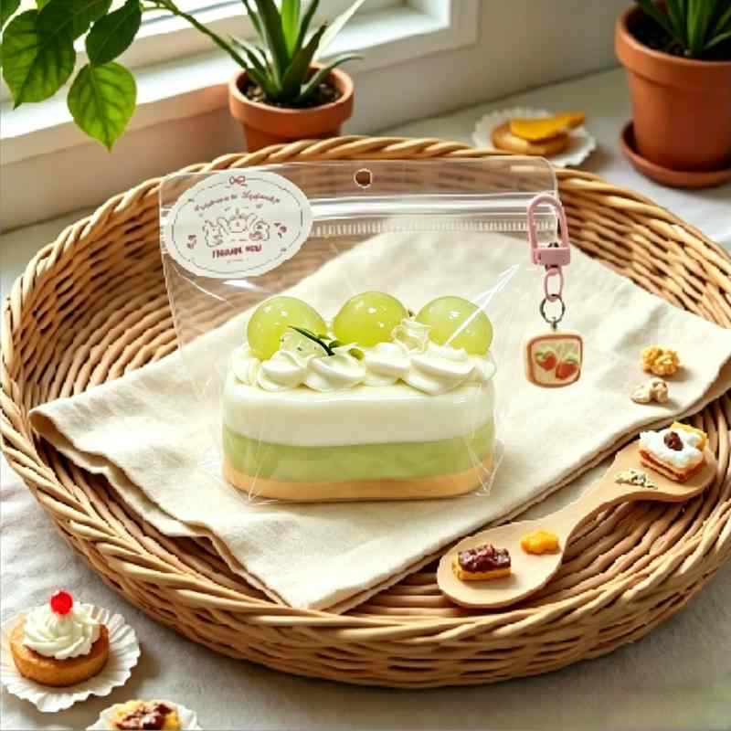 Gatoer スクイーズケーキおもちゃ 中サイズ 156.5g 食べ物シリーズ ケーキ・プリン スクイーズ 玩具 もちもち 柔らかい シリコン 肉球 握る玩具 スクイーズボール ストレス解消 暇つぶし 不安 rbhonpo-10130690 RB本舗 サンプル画像2