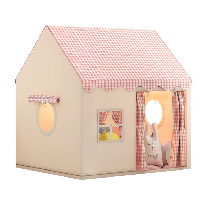 キッズテント 女の子 子供 室内 遊びテント テントハウス 秘密基地 室内遊具 おもちゃ【商品仕様】TwoPone キッズテントのサイズ(展開)：幅120×横幅100×高さ130cm、材質：オックスフォード布+鉄、重さ（約）：1.8kg。室内テント生地は肌に優しいコットンなので、安心してお使い頂けます。側面に窓が付いているので通気性も抜群です。【創造力を豊かにするキッズテント】この室内用子供テントは、お子様のお気に入りのスペースを作るのに最適です。おもちゃを使って秘密基地を作ることもできますし、お気に入りのぬいぐるみで昼寝スペースを作ることもできます。また、他にも個性的な空間を作ることができます。子供の創造力を豊かにするための理想的な選択です。【簡単組み立て.コンパクト収納】説明書を見ながら、20分程度で子どもと一緒に簡単に組み立てられます。組み立ては、子どもとの特別な親子時間時間を作るだけでなく、子どもの着手力も鍛えられます。収納袋つきで、コンパクトに収納でき、持ち運びも便利です。【プレゼントに最適】シンプルでカラフルなデザインは、室内におしゃれな雰囲気を醸し出します。ライトやぬいぐるみを使って、可愛らしい夢の空間を演出することができ、誕生日やお祝いのギフトとしてもぴったりです。【セット内容】キッズテント×1（収納バッグ×1、日本語取扱説明書×1）。キッズテントは3ヶ月間メーカーを提供しますので、どうぞお気軽にご購入してください。連絡ステップ：[アカウントサービス]-[注文履歴]-[出品者に連絡する]の方でご連絡ください。