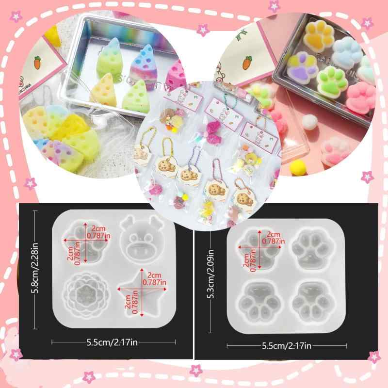Wesfen スクイーズレジン シリコン液 手作り セット ミニサイズ DIY ストレス解消 握る プニュプニュ 玩具 柔らかい プレゼント 6歳以上 子供 大人 手芸 日本語の説明書 (mini) rbhonpo-10130940 RB本舗 サンプル画像3