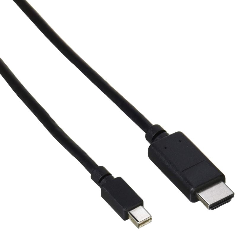 エレコム Mini DisplayPort (オス) - HDMI (オス) 変換ケーブル 2m ブラック AD-MDPHDMI20BK