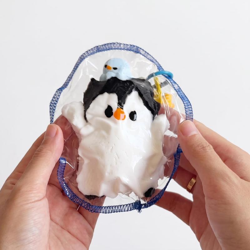 【2026最新】スクイーズ グッズ 握るおもちゃ 猫 ねこ アイス ぺんぎん くま ぷにぷに もちもち 癒しグッズ ストレス解消 低反発 柔らかい キーホルダー付き かわいい 動物 おしゃれ プレゼ rbhonpo-10153920 RB本舗 サンプル画像3