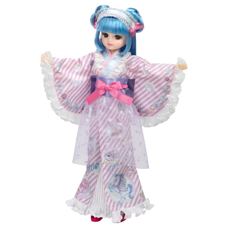 タカラトミー リカちゃん ドール LD-14 エコネコゆかたリカちゃん 着せ替え おままごと おもちゃ 3歳以上(C) TOMY (C)ECONECO電池は使用しません。