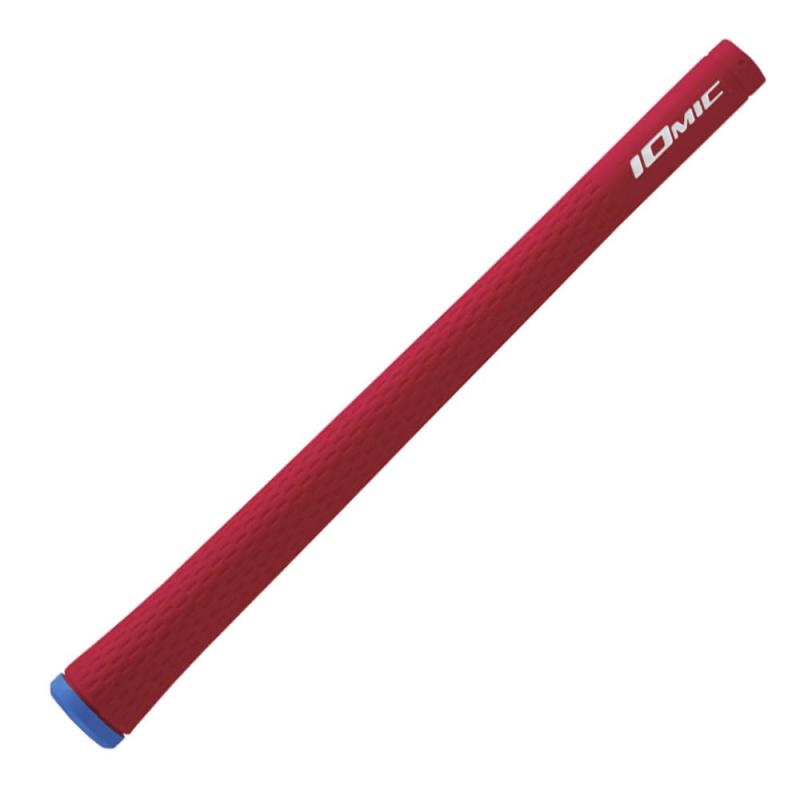 IOMIC(イオミック) Sticky1.8 ハードフィーリング M60 バックライン無 レッド レッド 48g±2g0.60B無JAPANグリップ:IOMAX エラストマー（樹脂）性別：一般男女兼用外径（グリップエンドから5cm)：1.8（21.8mm）グリップトルク:2.7硬度:57重量:48±2gバックライン:無