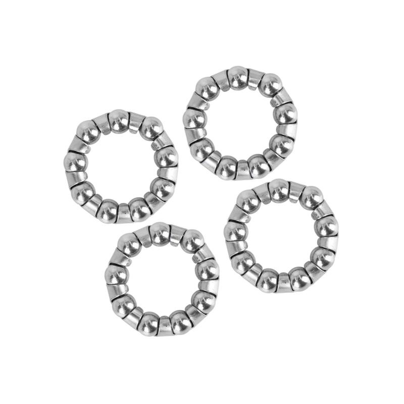 BULLSPANN ボールベアリングケージ クランクベアリング ミッドアクスル ホイールベアリング レテーナー自転車用 29.5mm x 9 スチール製 4個入り