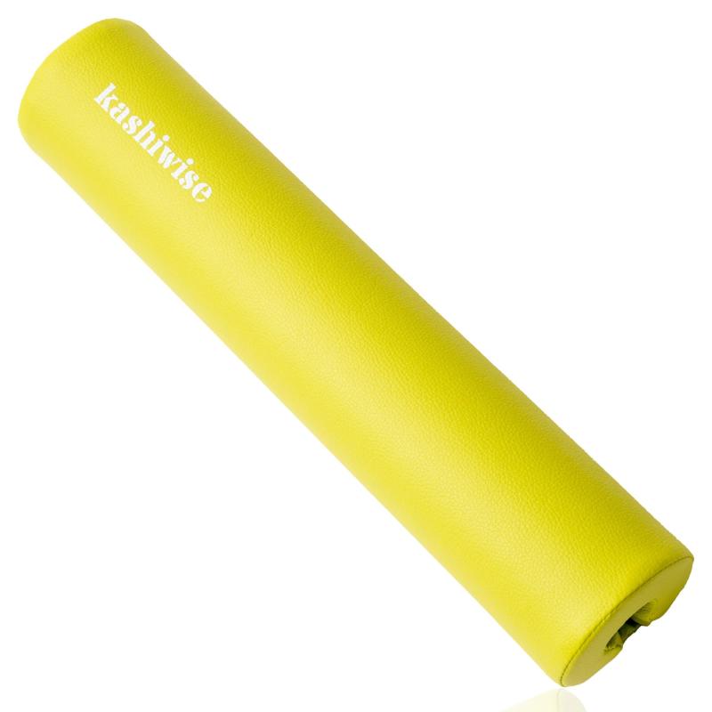 kashiwise スクワットパッド バーベル シャフト パット 高級 puレザー 肩 首 負担軽減 サポート 保護 (イエロー)